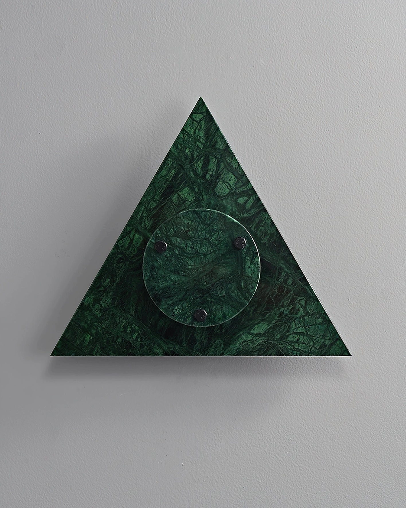 Minimalist geometric wall sconce marble construction modern architecture inspired
