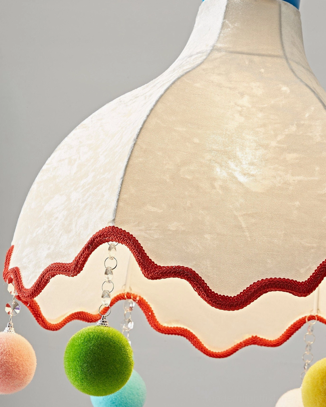 Mireo contemporary whimsical pendant lamp - artistic fabrication and assembly showcase