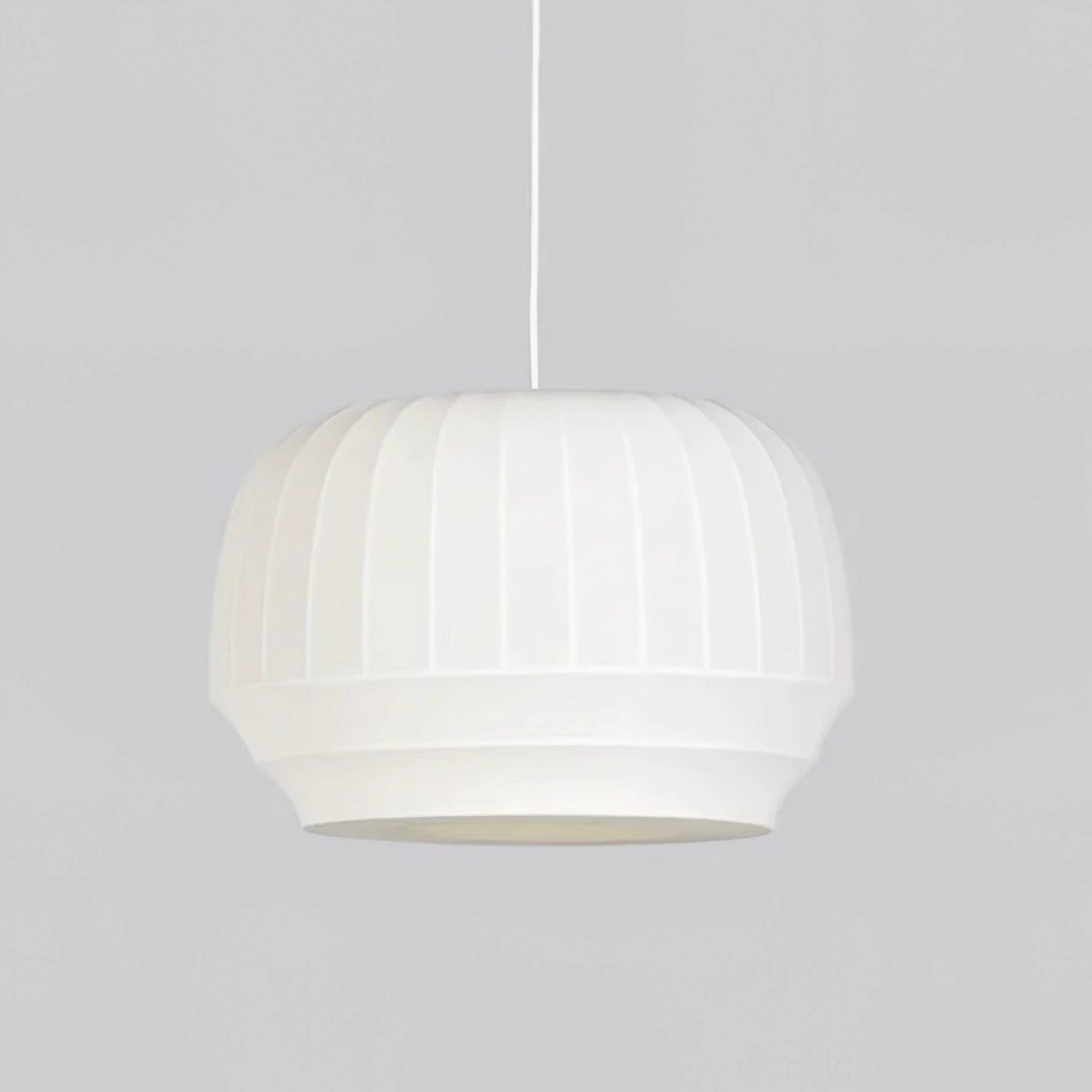 Model A compact fabric pendant light - 40cm diameter 27cm height minimal pendant