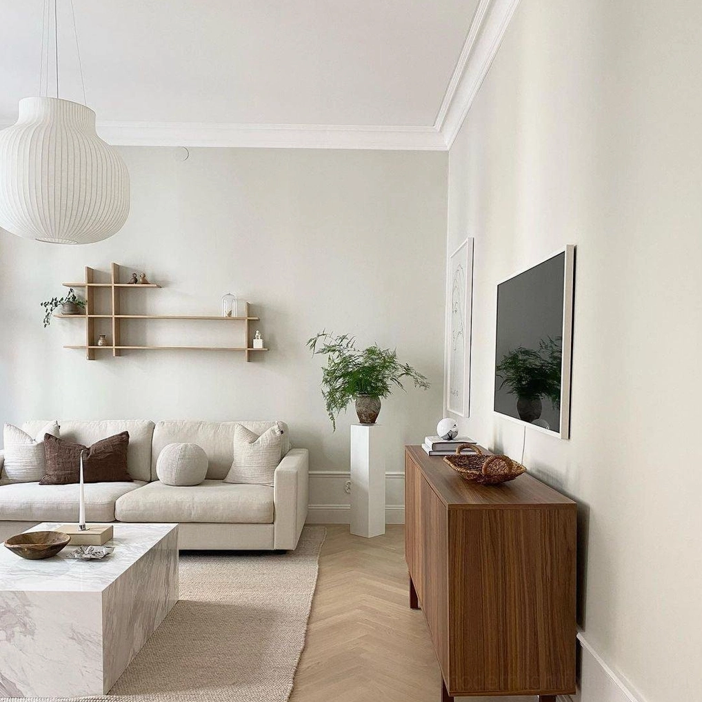 Model A compact cocoon pendant light perfect for small spaces and accent lighting applications