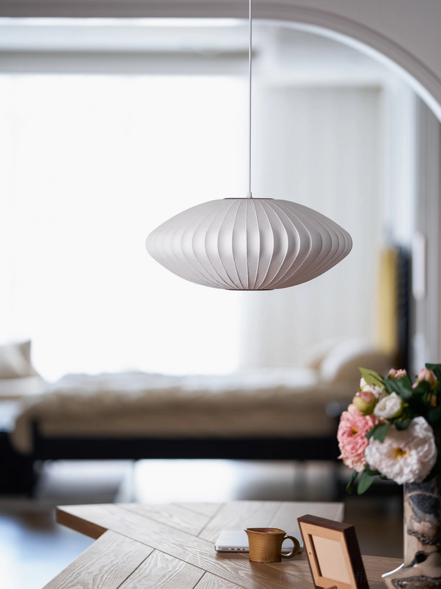 Bubble pendant light Model A medium - balanced size geometric fixture
