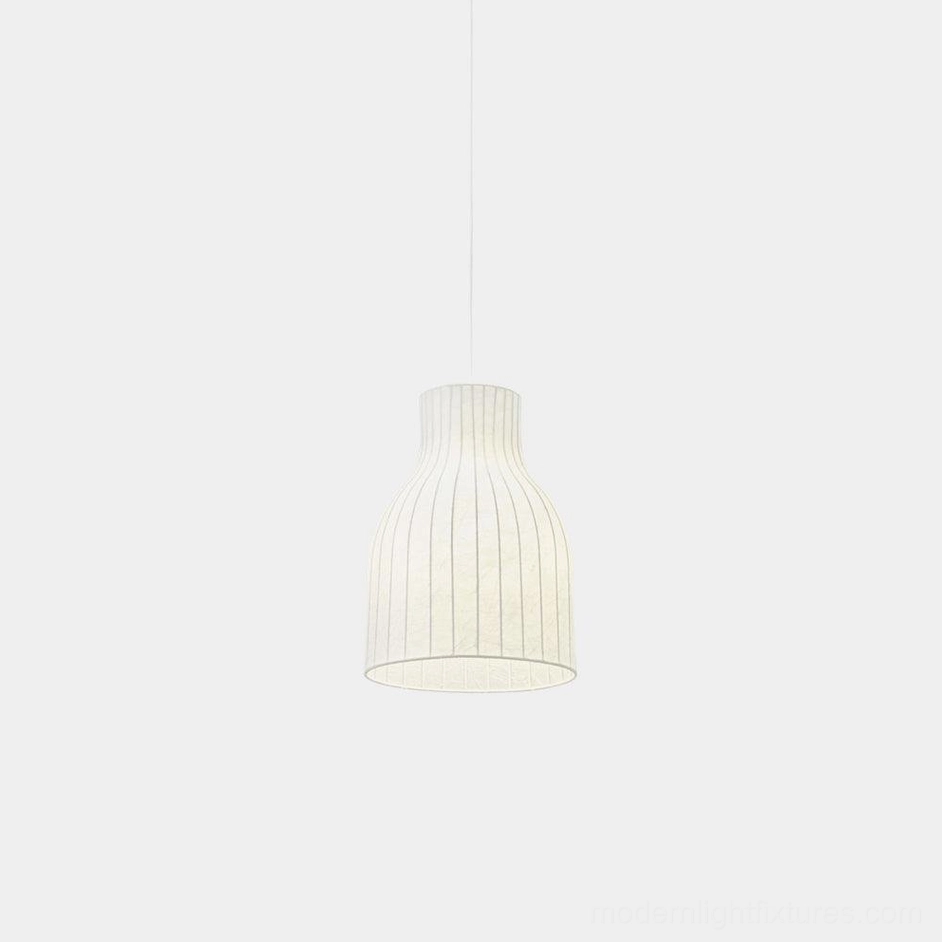 Model A white cocoon pendant light 28cm diameter perfect for entryway and accent lighting