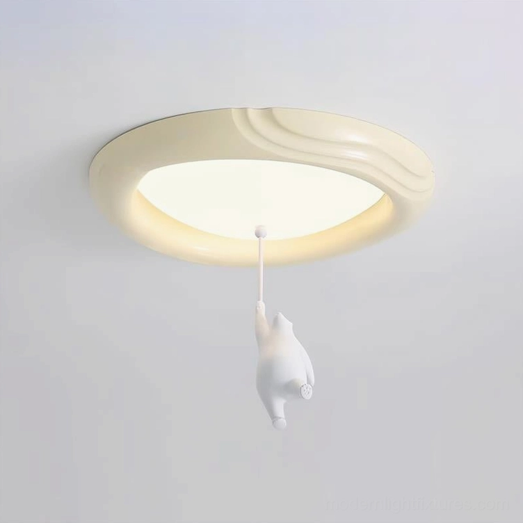 Model B bear ceiling light with 48cm diameter, damp-rated design suitable for bathrooms and covered outdoor areas