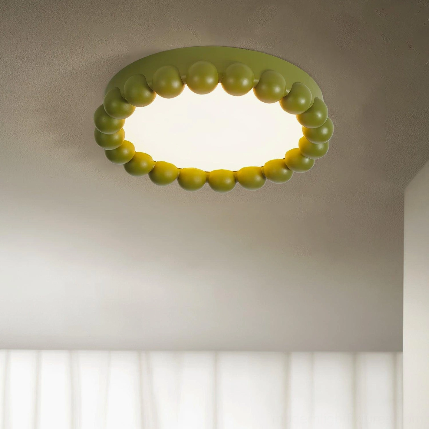 Modern beaded ceiling light fixture with international certifications North America Australia Europe