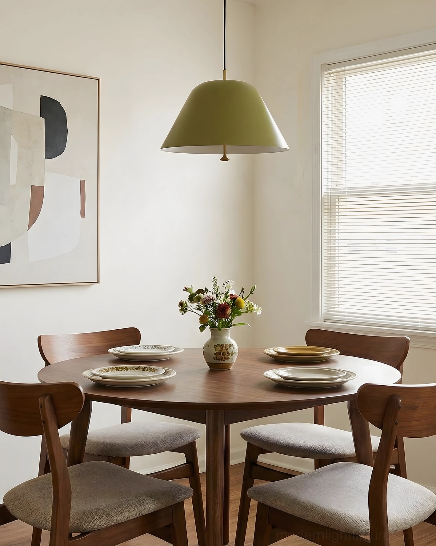 Modern dome pendant light fixture showcasing clean geometric lines and matte metal finish