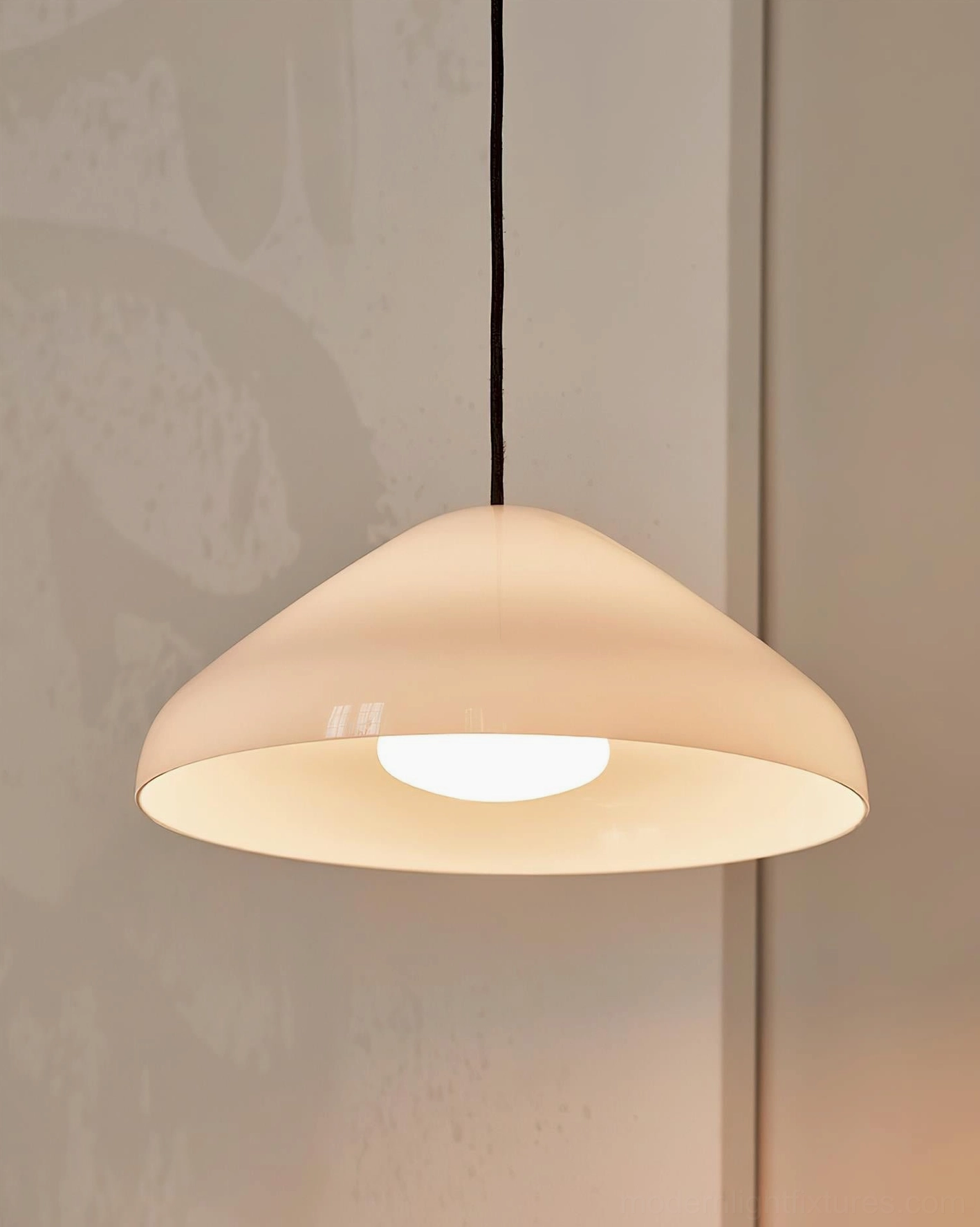 Modern dome pendant fixture contemporary interior home lighting