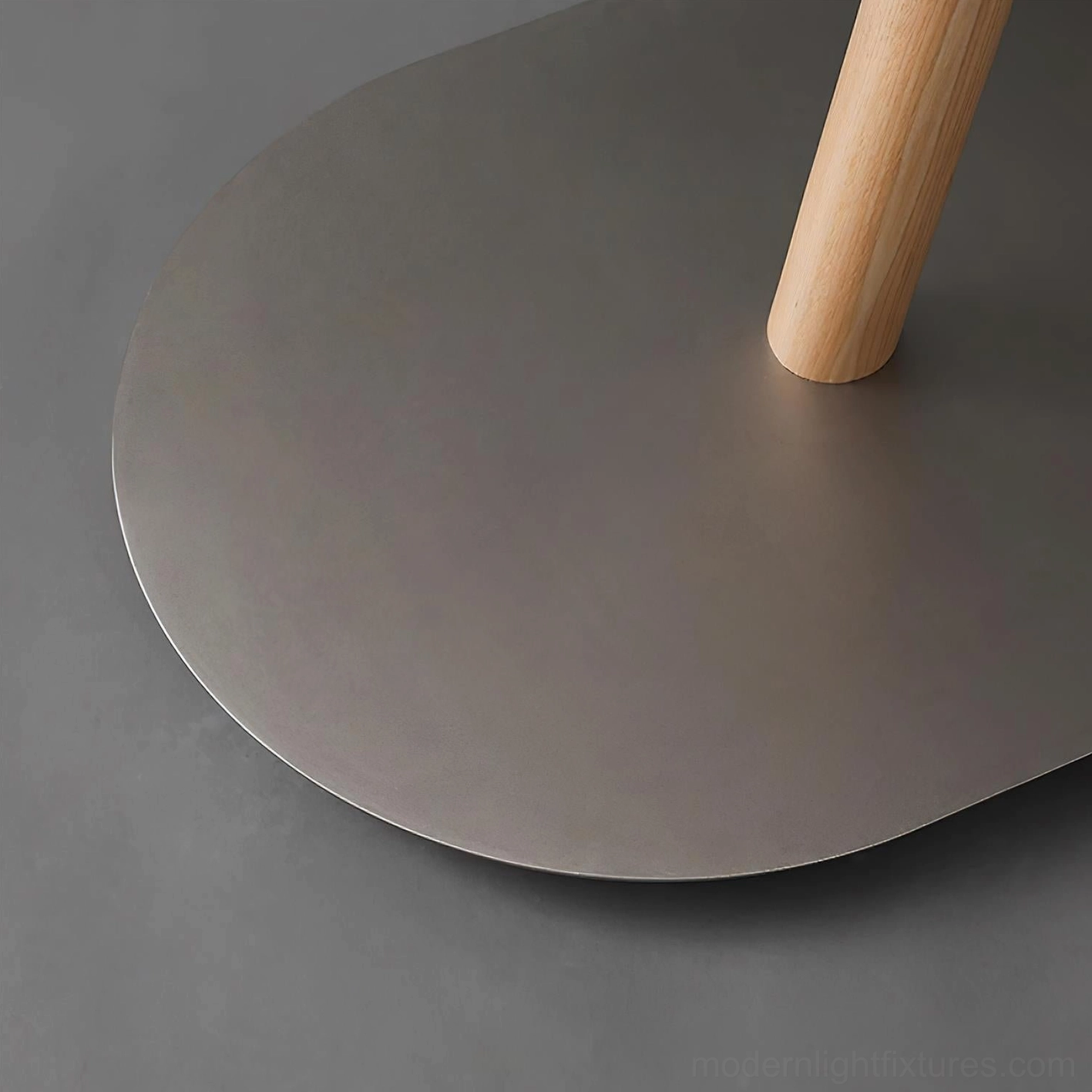 Modern floor lamp featuring slender angular body in dark hue with high-quality material construction