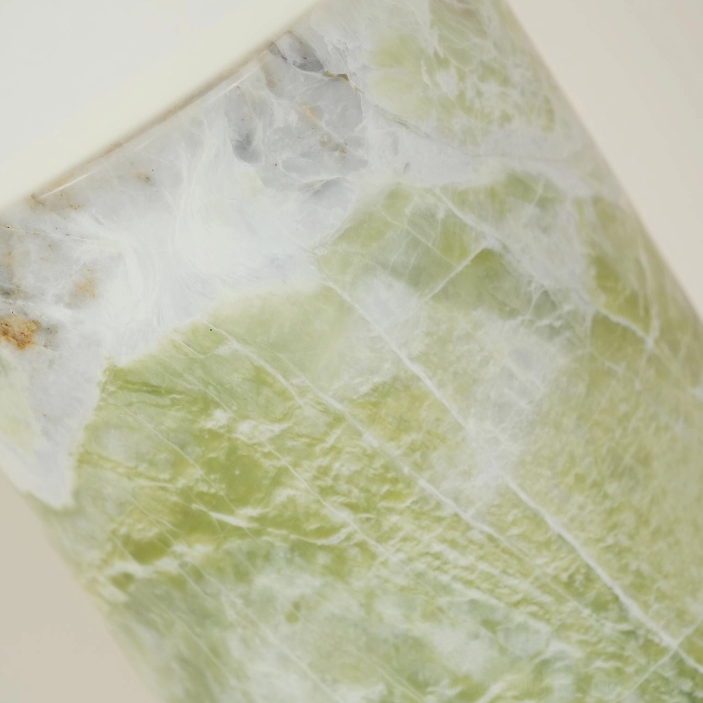 Modern marble table lamp accent piece with geometric cylindrical design and refined fabric shade