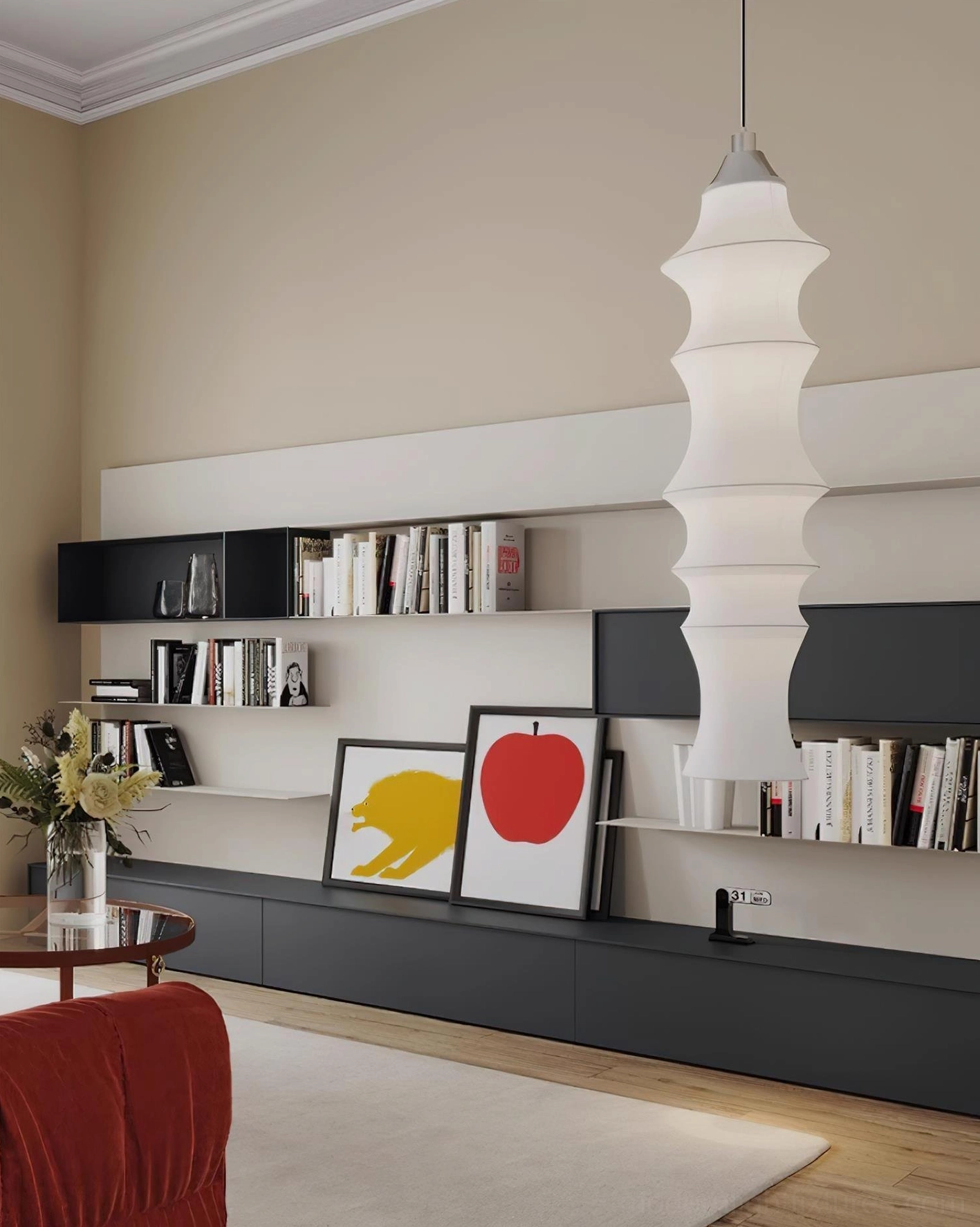 Modern minimalist tiered pendant lamp - 360 degree light distribution design