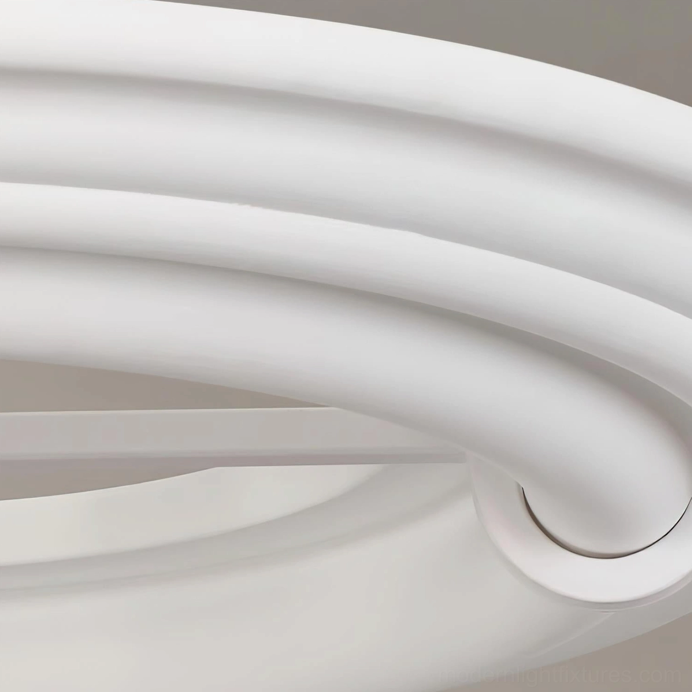 Modern minimalist white ring pendant light fixture suitable for contemporary home interiors