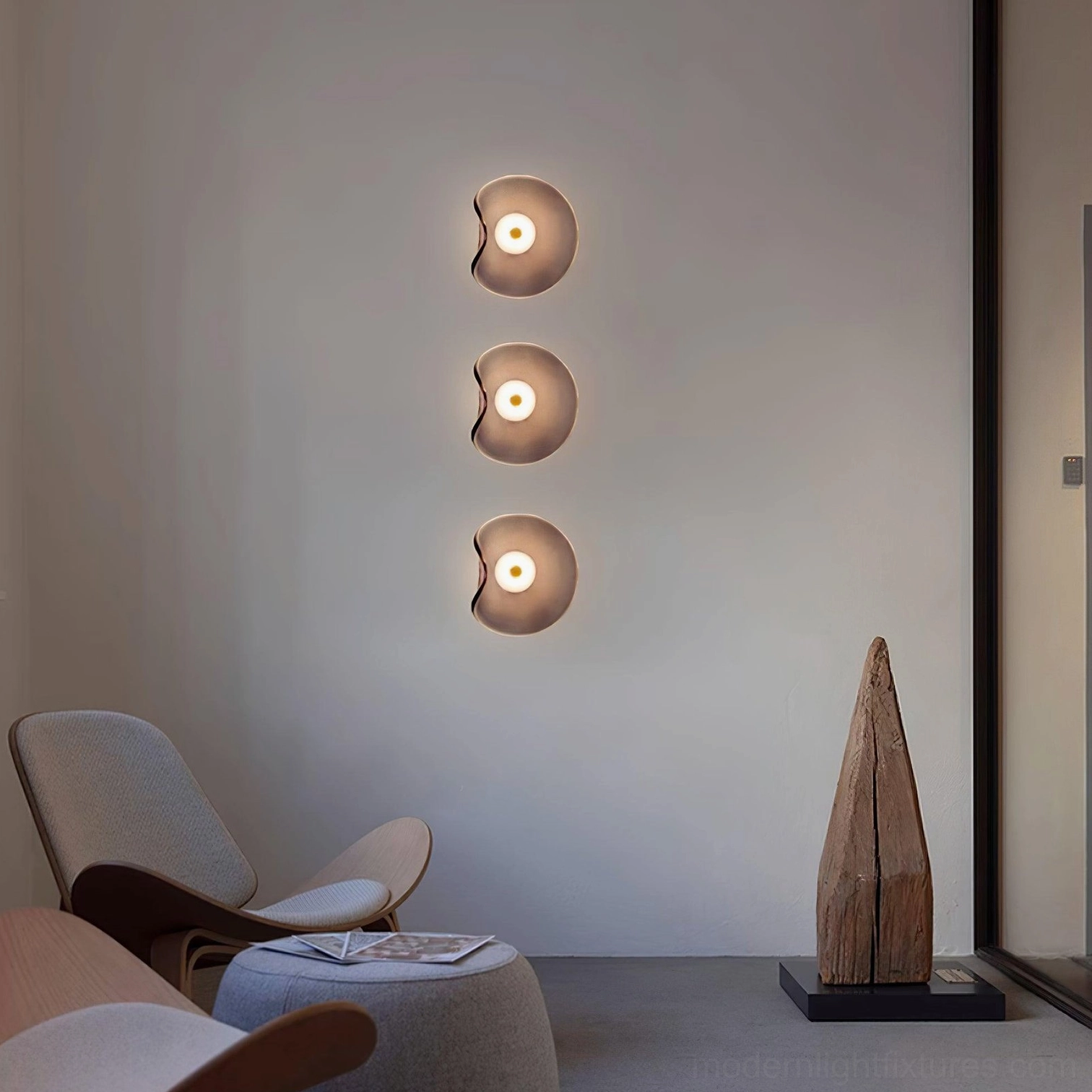 Modern Nebulae round wall sconce - colorful glass fixture in contemporary design palette