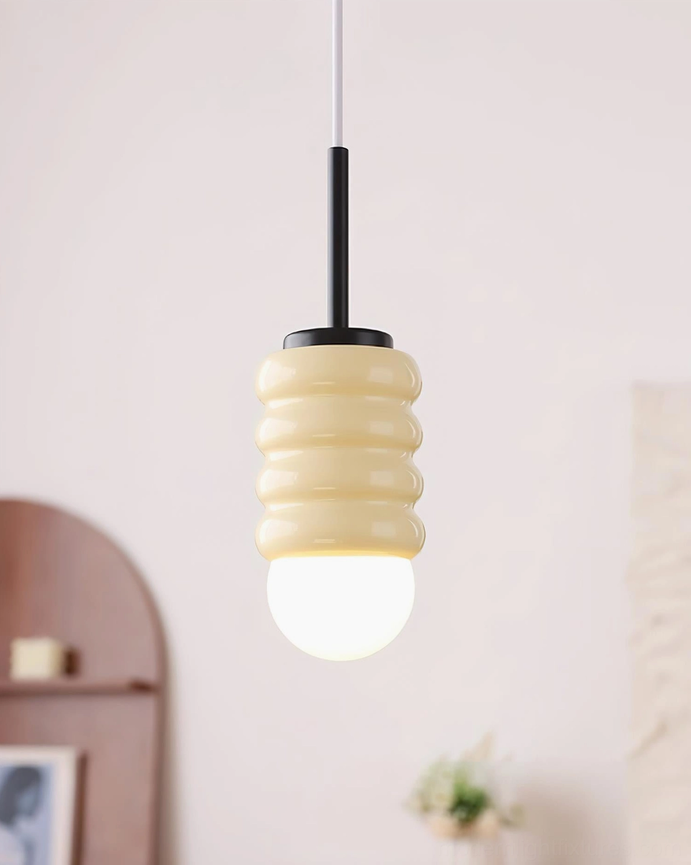Modern pendant lamp for bedrooms offices and dining spaces, versatile interior lighting solution