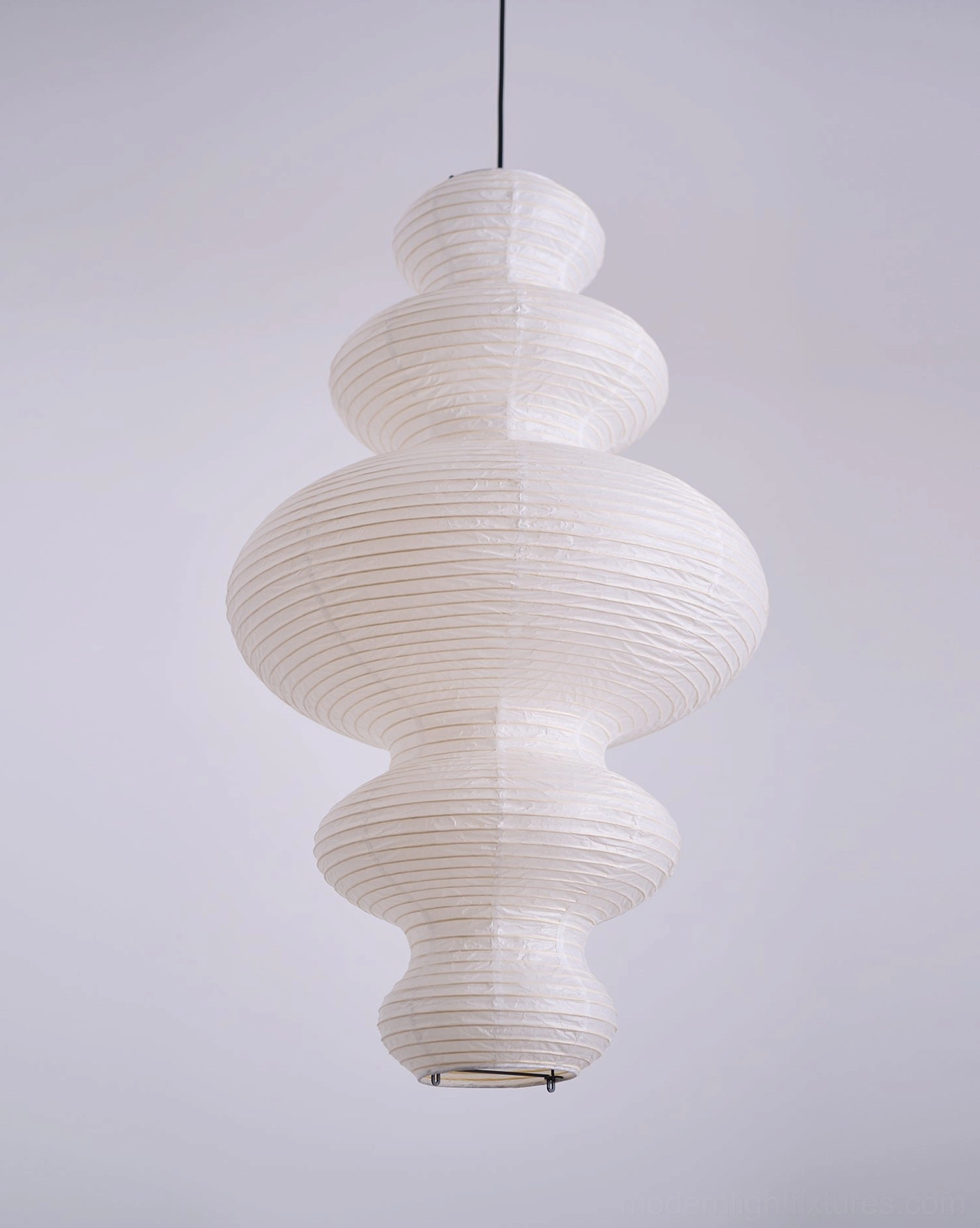 Modern pendant light fixture compatible with dimmer switches for customizable lighting intensity control