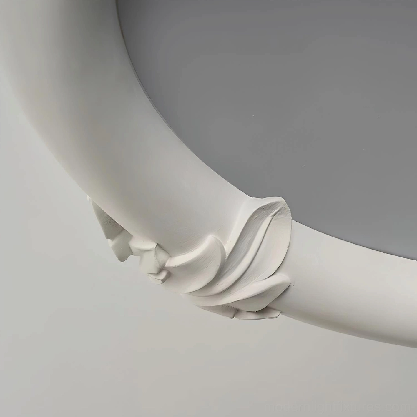Modern plaster shell motif pendant chandelier contemporary ceiling light fixture