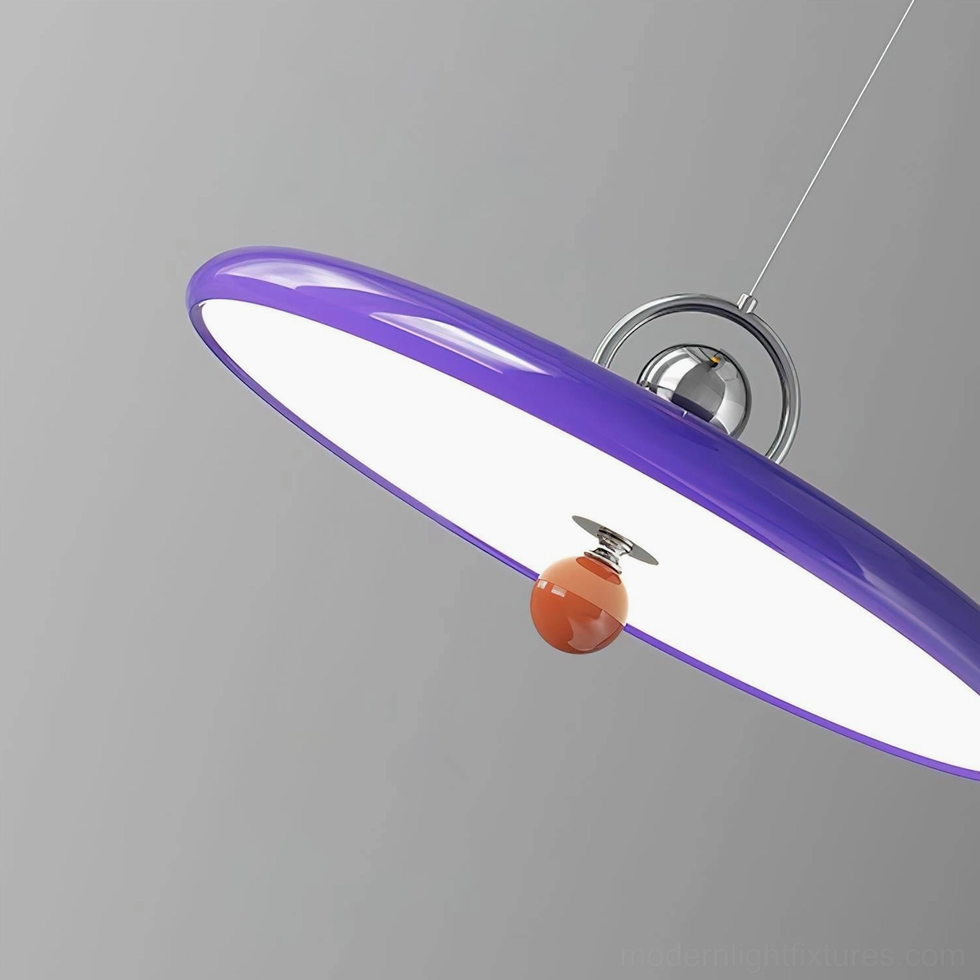Modern swing arm pendant light with adjustable articulation mechanism, showing full range of positioning flexibility and design elegance