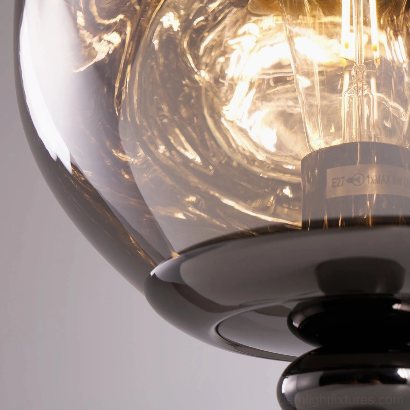 Molten glass cone table lamp size comparison compact 28cm statement 66cm visual reference
