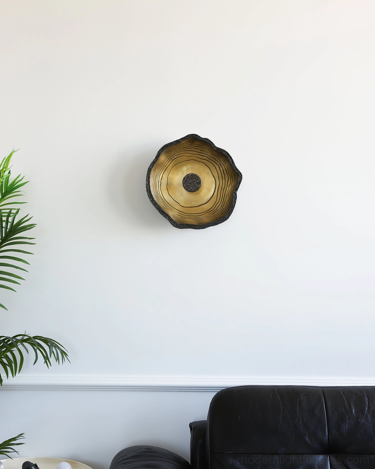Moltena contemporary black wall sconce dimmer compatible, adjustable warm white 3000K LED for custom ambiance control