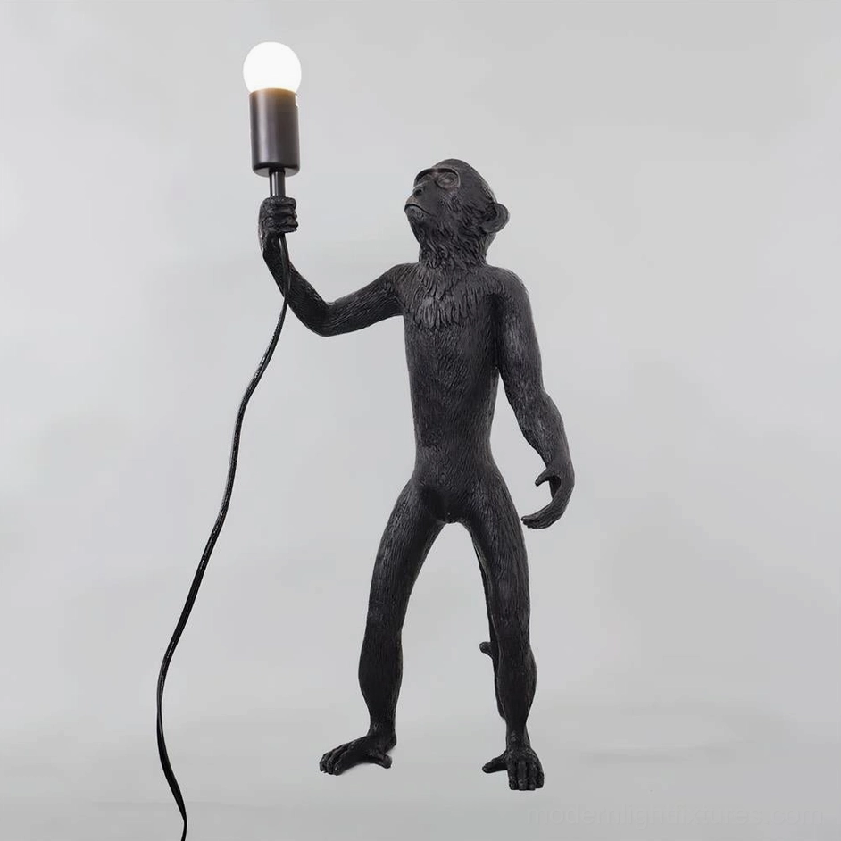Monkey table lamp mid-century modern artistic desk lighting fixture