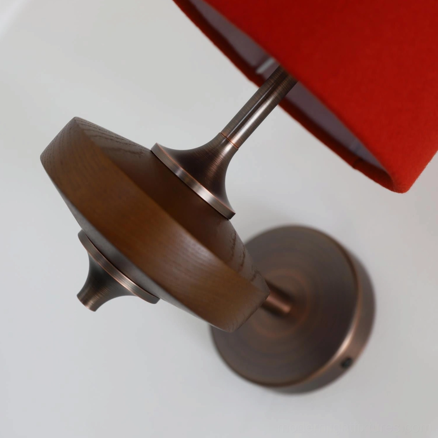 Montera mid-century modern wall sconce product overview showing all color and base finish combinations