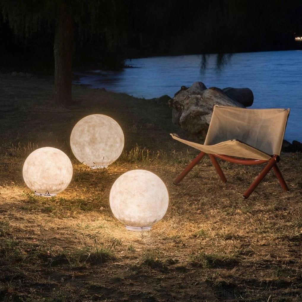 Moon table lamp modern living space creative lighting solution spherical globe