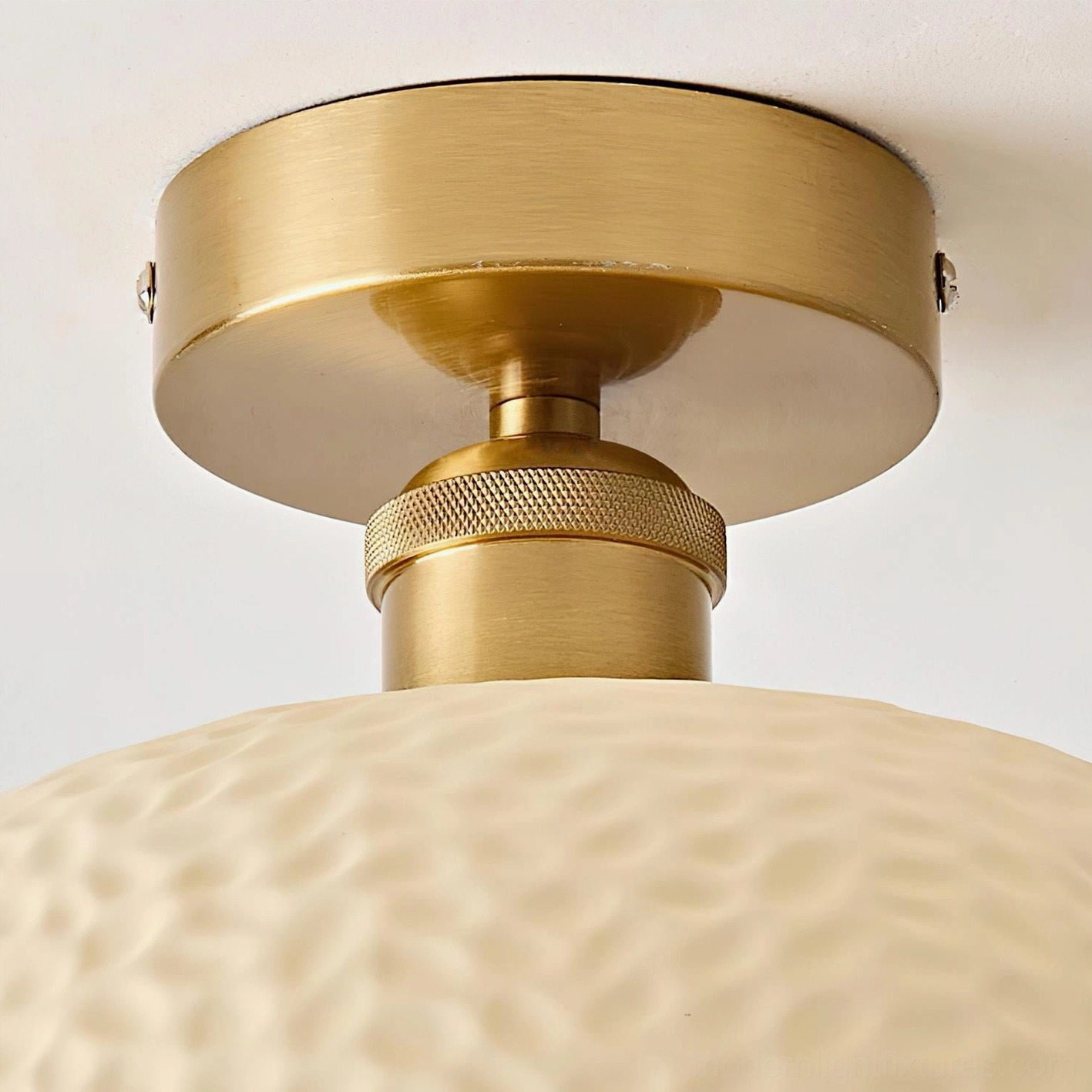 Moss glow ceiling light fixture available in multiple colors - green white pink beige options