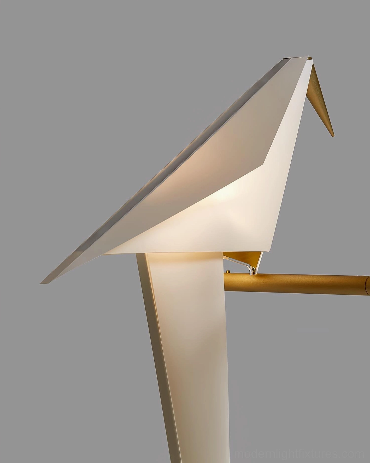 Multi-crane chandelier modern luxury lighting brass and white