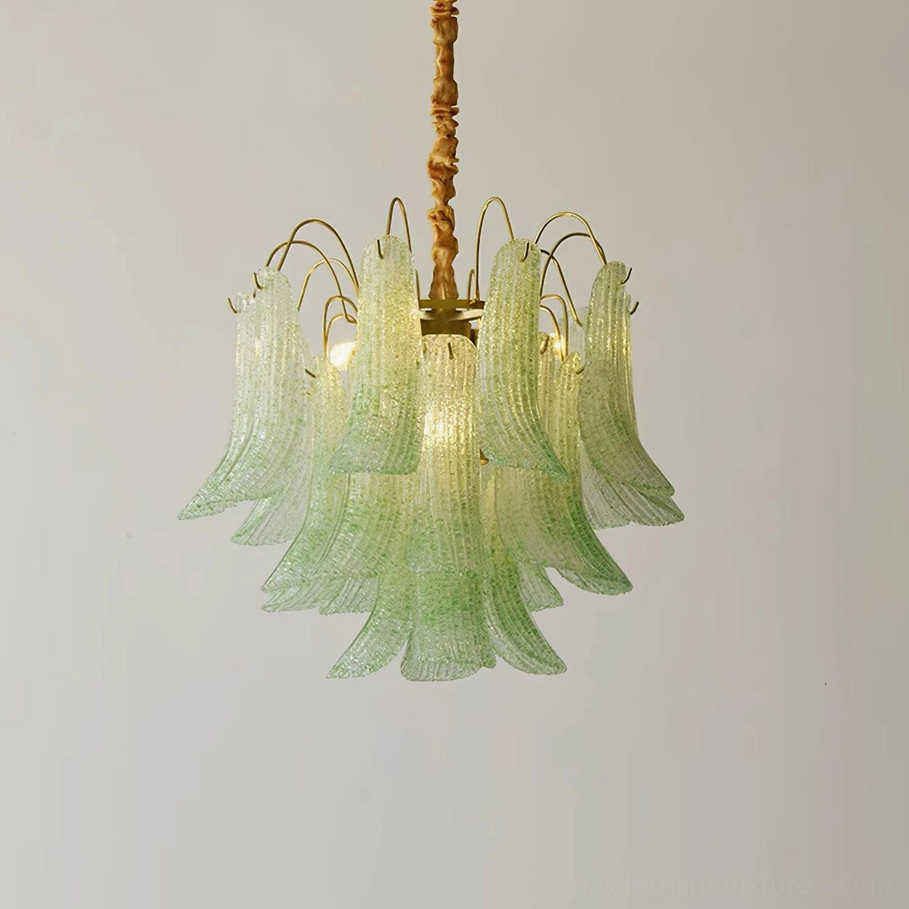 Murano glass chandelier E14 socket type compatible with LED and incandescent bulbs