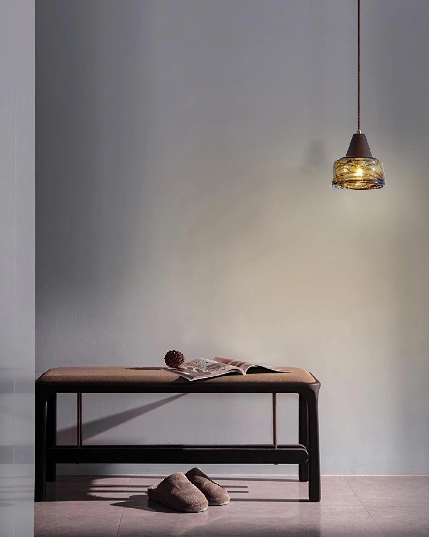 Murano glass pendant light transitional design application