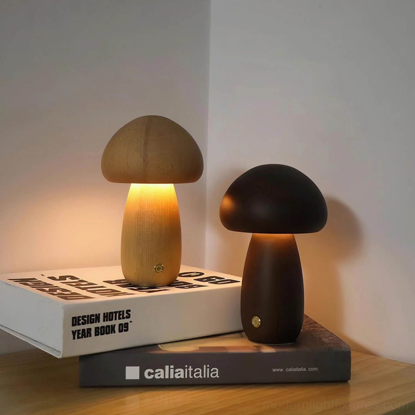 Mushroom table lamp gallery display multiple units showing scalable interior lighting solution for any room
