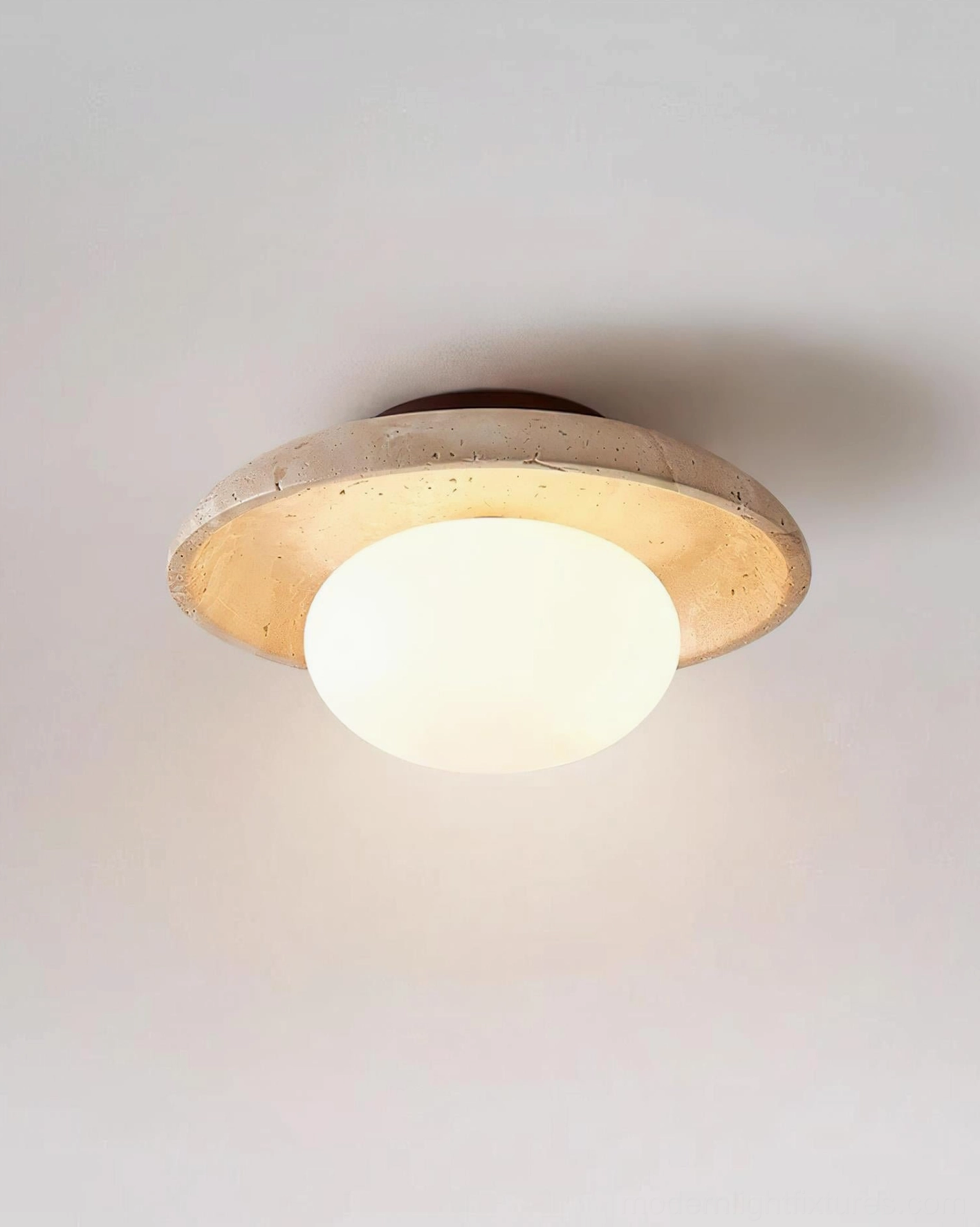 Mylie ceiling light fixture in transitional interior space showing versatility across different design styles