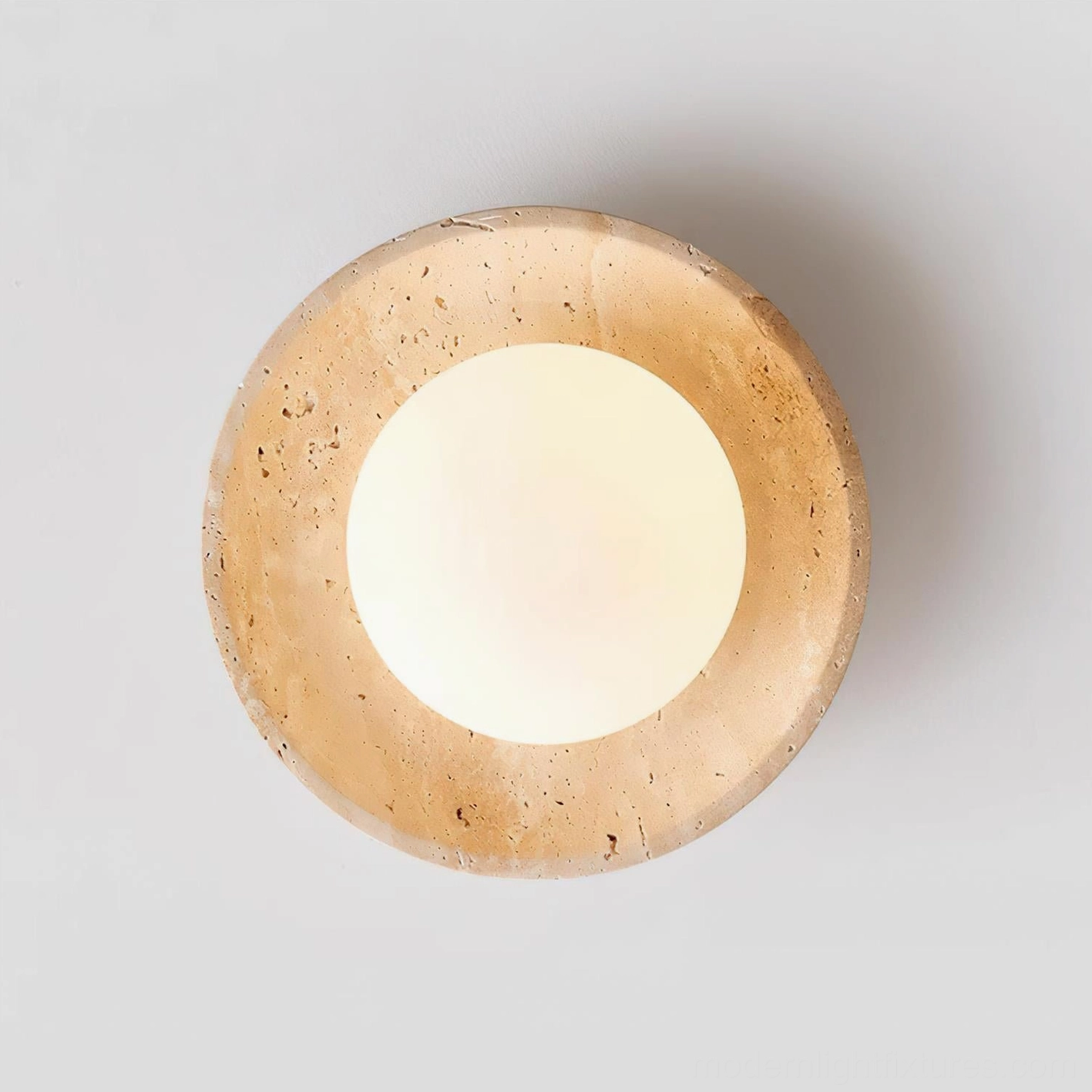 Mylie ceiling light with dimmer control installation showing warm to cool brightness adjustment capability