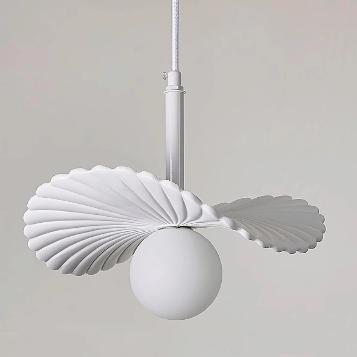 Myrna pendant light showing architectural installation in modern space with clean lines and contemporary interior design