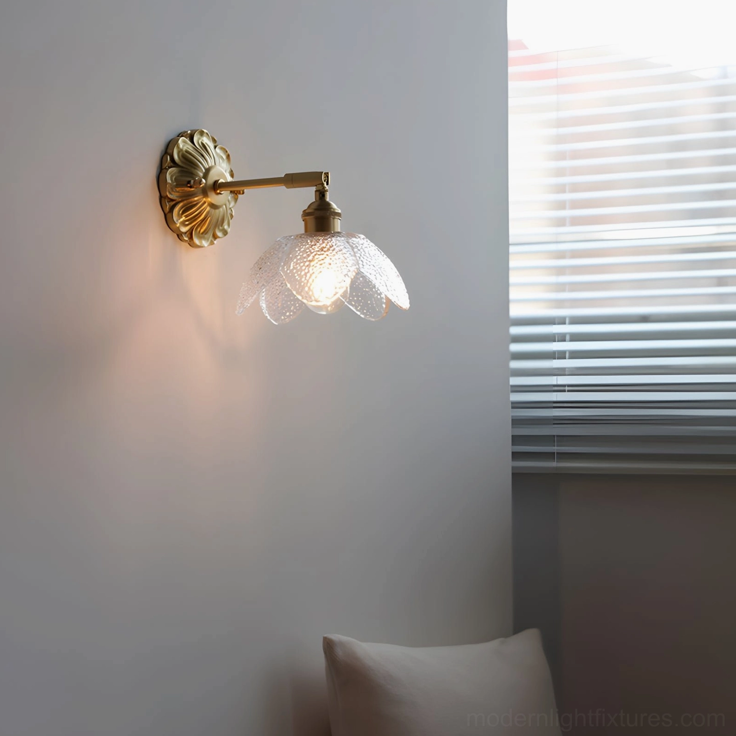 Nacre Petal Wall Sconce installation diagram, electrical wiring schematic, hardwired fixture setup