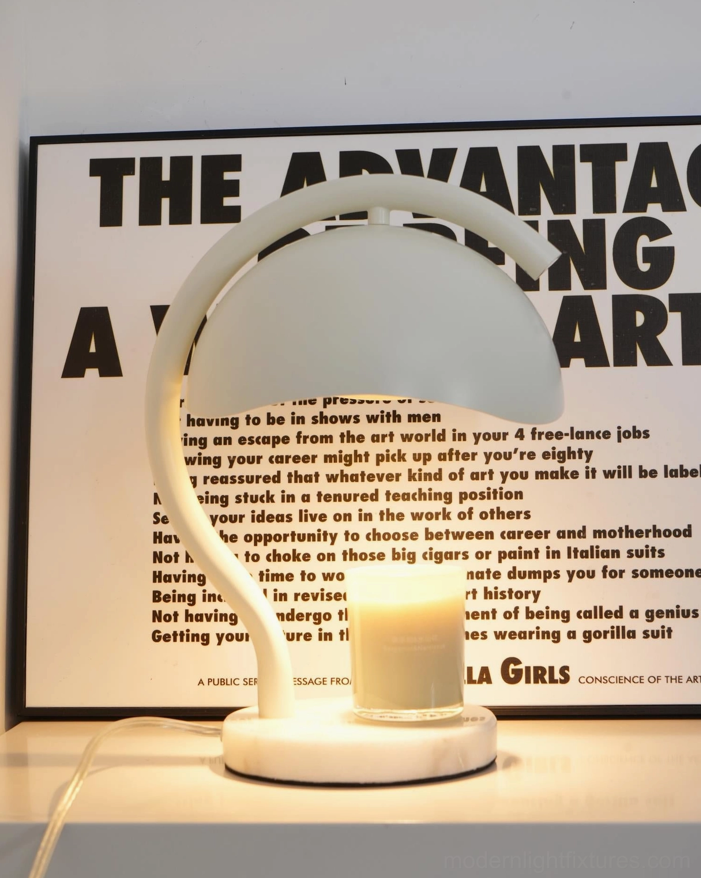 Natural stone alabaster candle warmer lamp base with unique veining pattern creating one-of-a-kind design