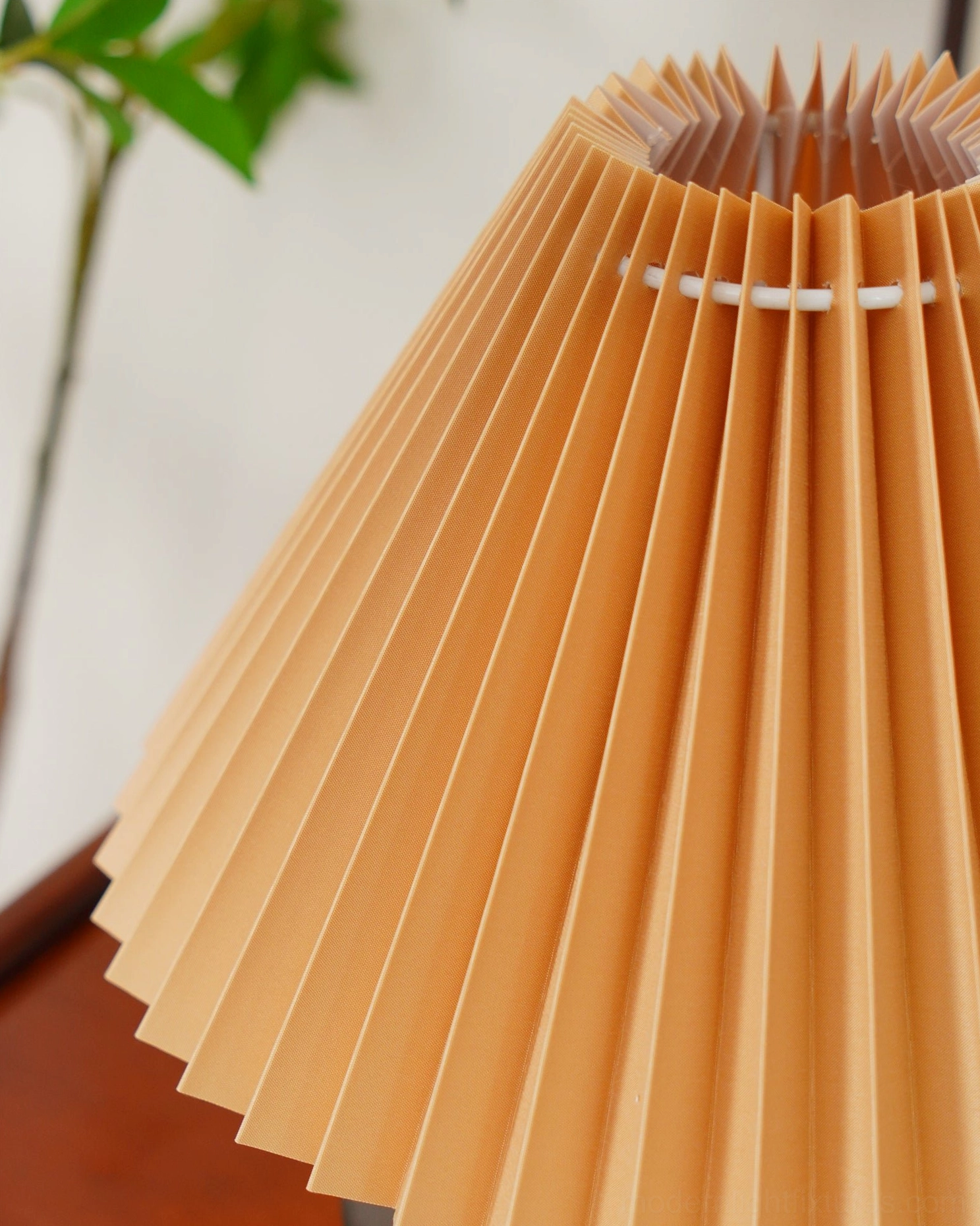 Navia Pleated Table Lamp eclectic bohemian interior styling with ceramic base sculptural statement