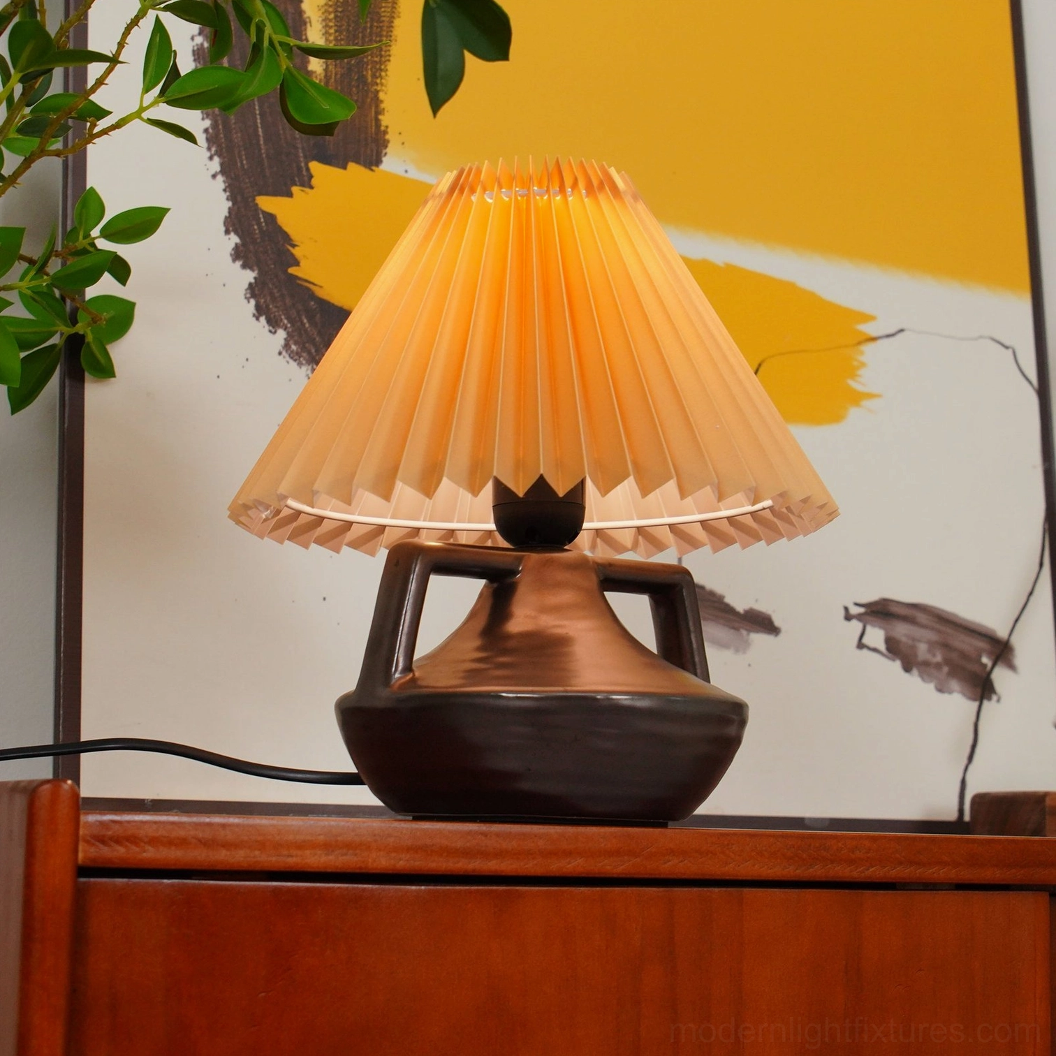 Navia Pleated Table Lamp E26 E27 socket compatibility warm ambient home lighting solution