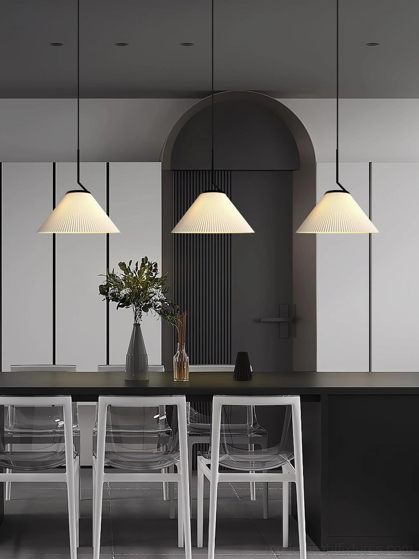 Nebra pleated pendant light style inspiration - contemporary minimalist home decor