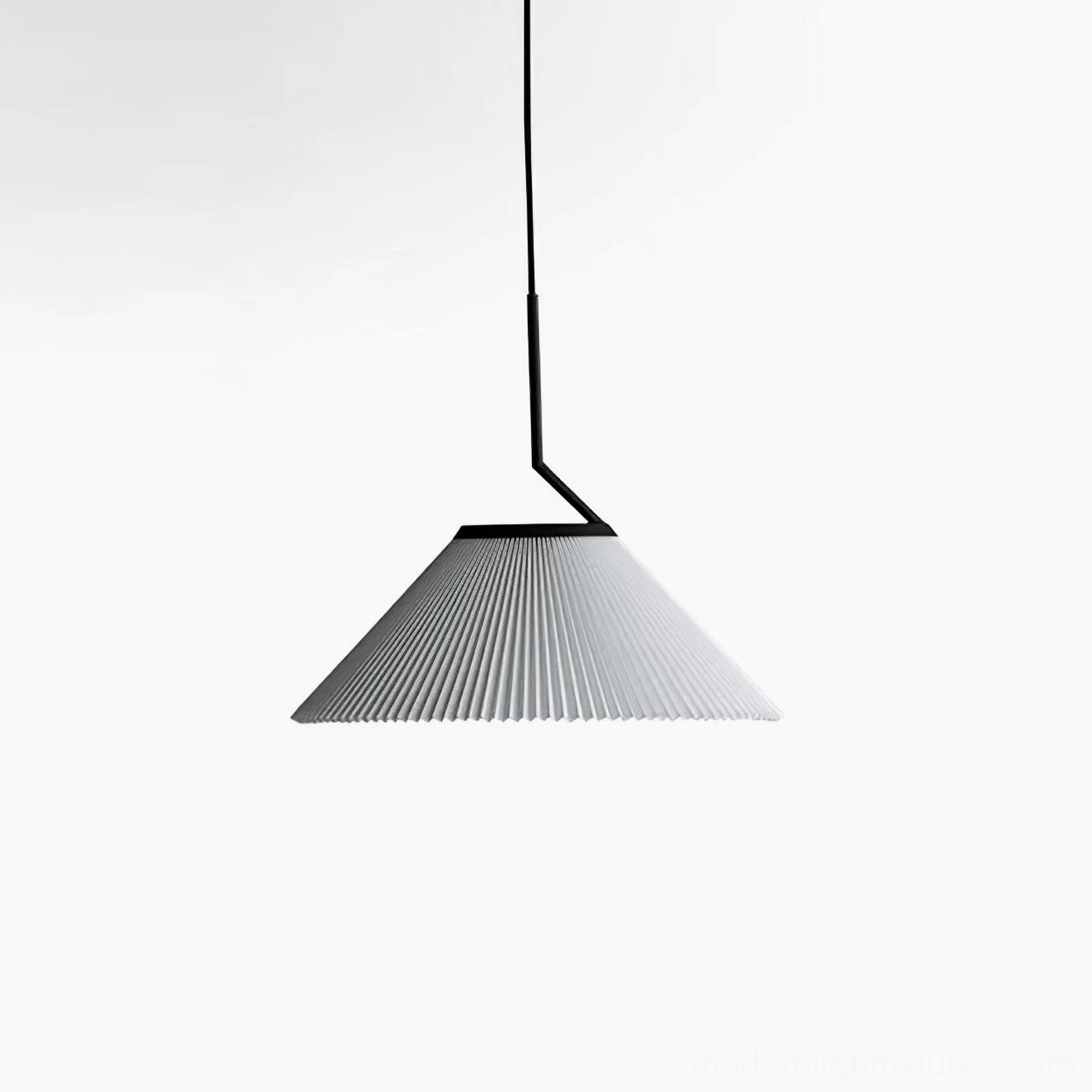 Small Nebra pleated pendant light - 41.5cm diameter compact modern pendant fixture
