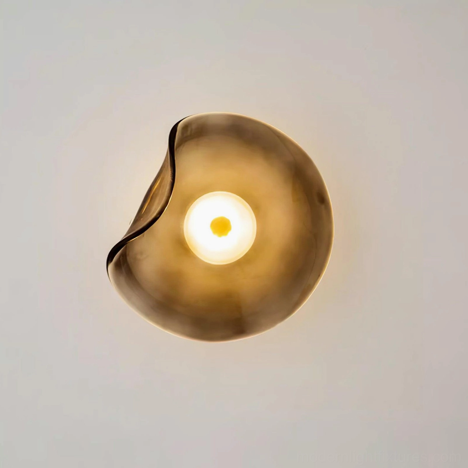 Nebulae wall sconce modern fixture - artistic glass diffuser in contemporary design style