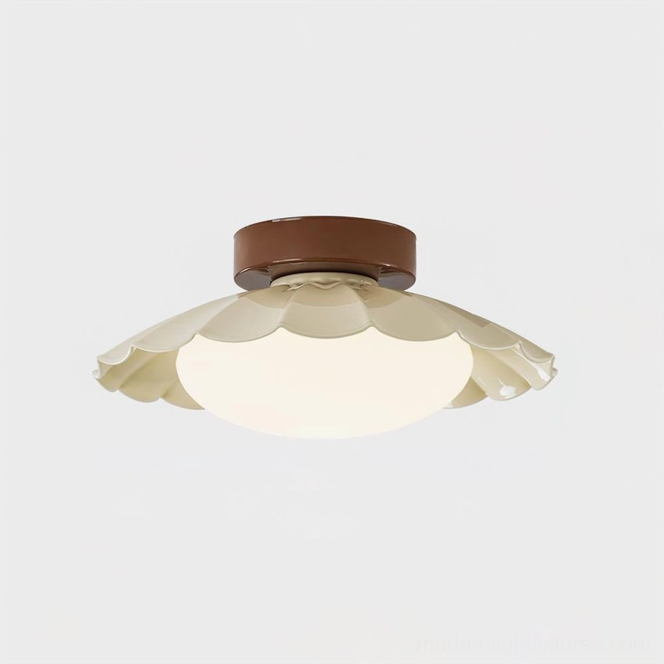 Nephele brown and beige finish options shown in interior context, warm tonal variety demonstration