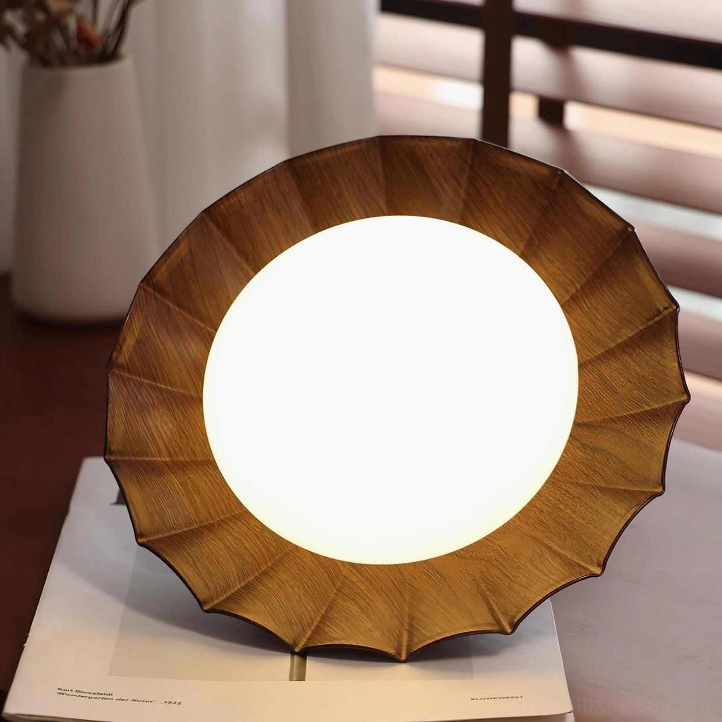 Nephele hardwired ceiling light installation showing metal canopy and PE diffuser construction