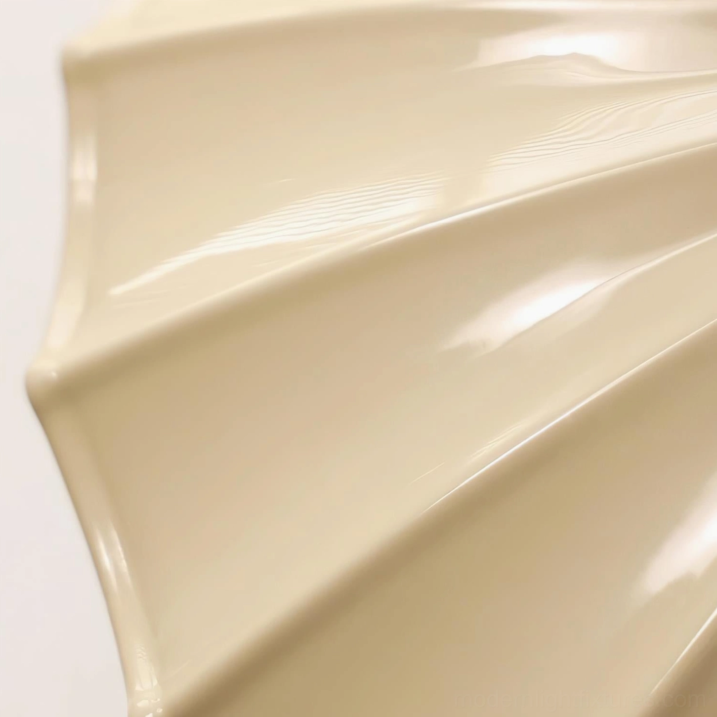 Nephele scalloped light fixture as wall-mounted sconce, showing upward-outward light wash capability