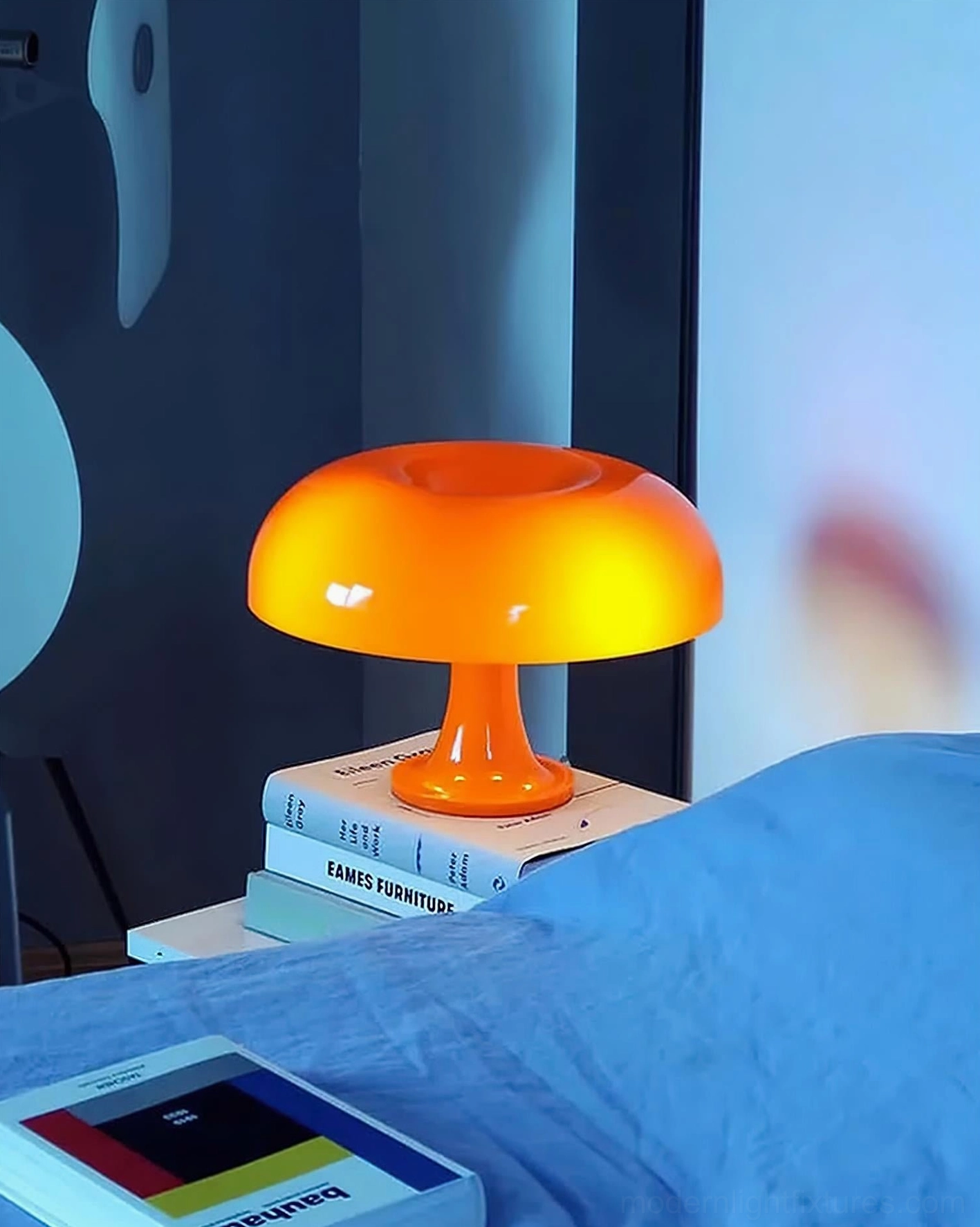 Nessino mushroom table lamp eco-friendly LED bulb compatible