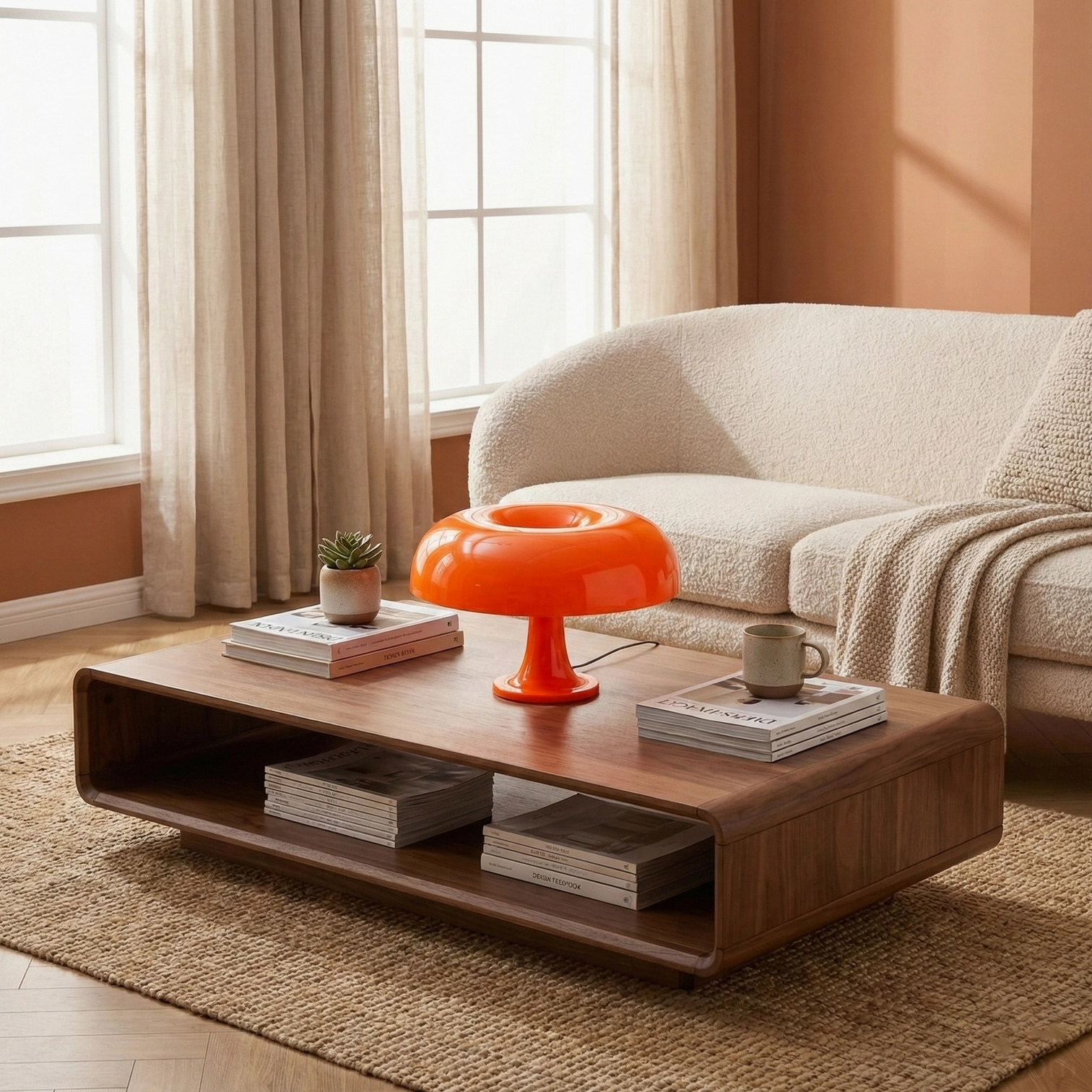 Nessino mushroom table lamp minimalist workspace accent lighting