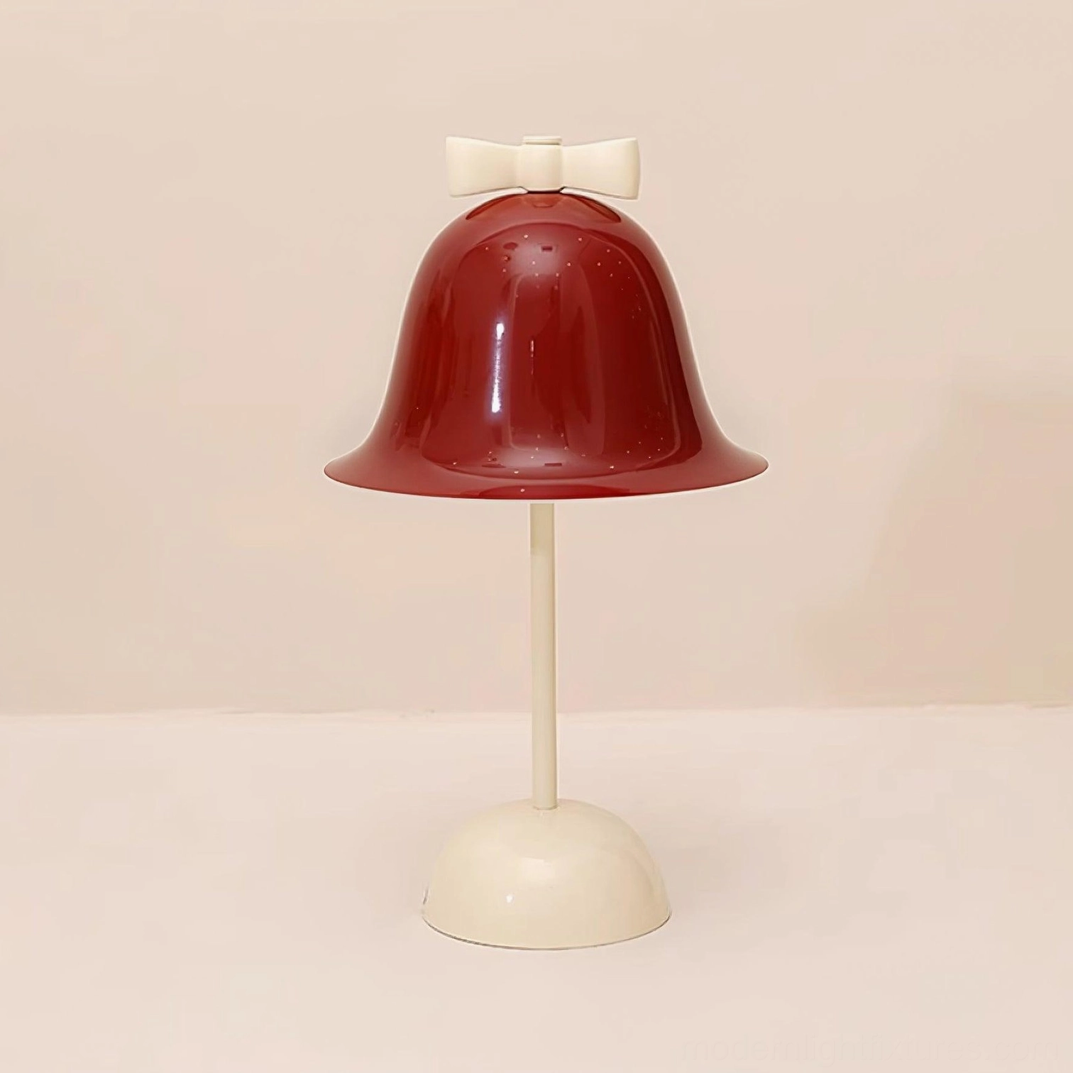 Contemporary design table lamp with three-color changing LED technology and push button switch