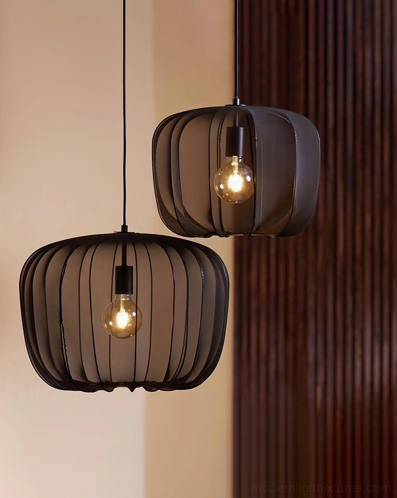 Nevola fabric pendant light modern Scandinavian style interior design aesthetic application