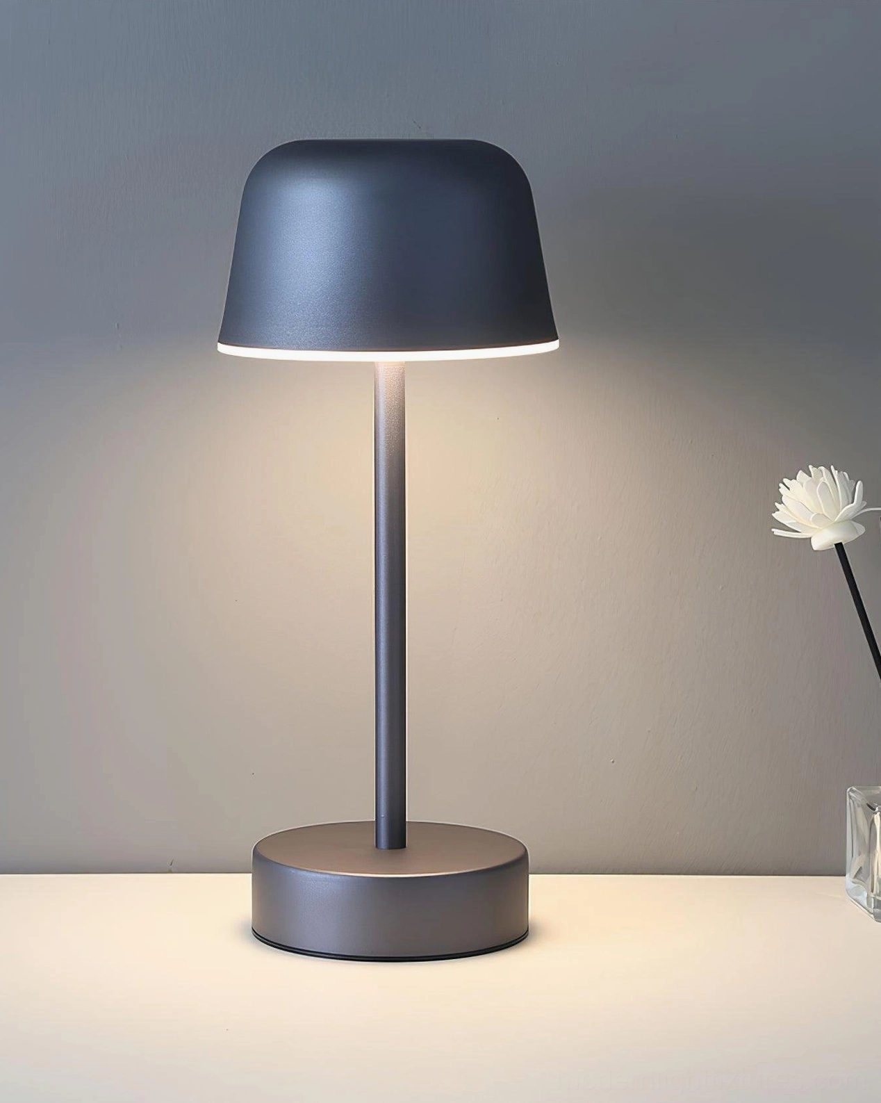Green cordless LED table lamp modern interior design bedroom living room accent