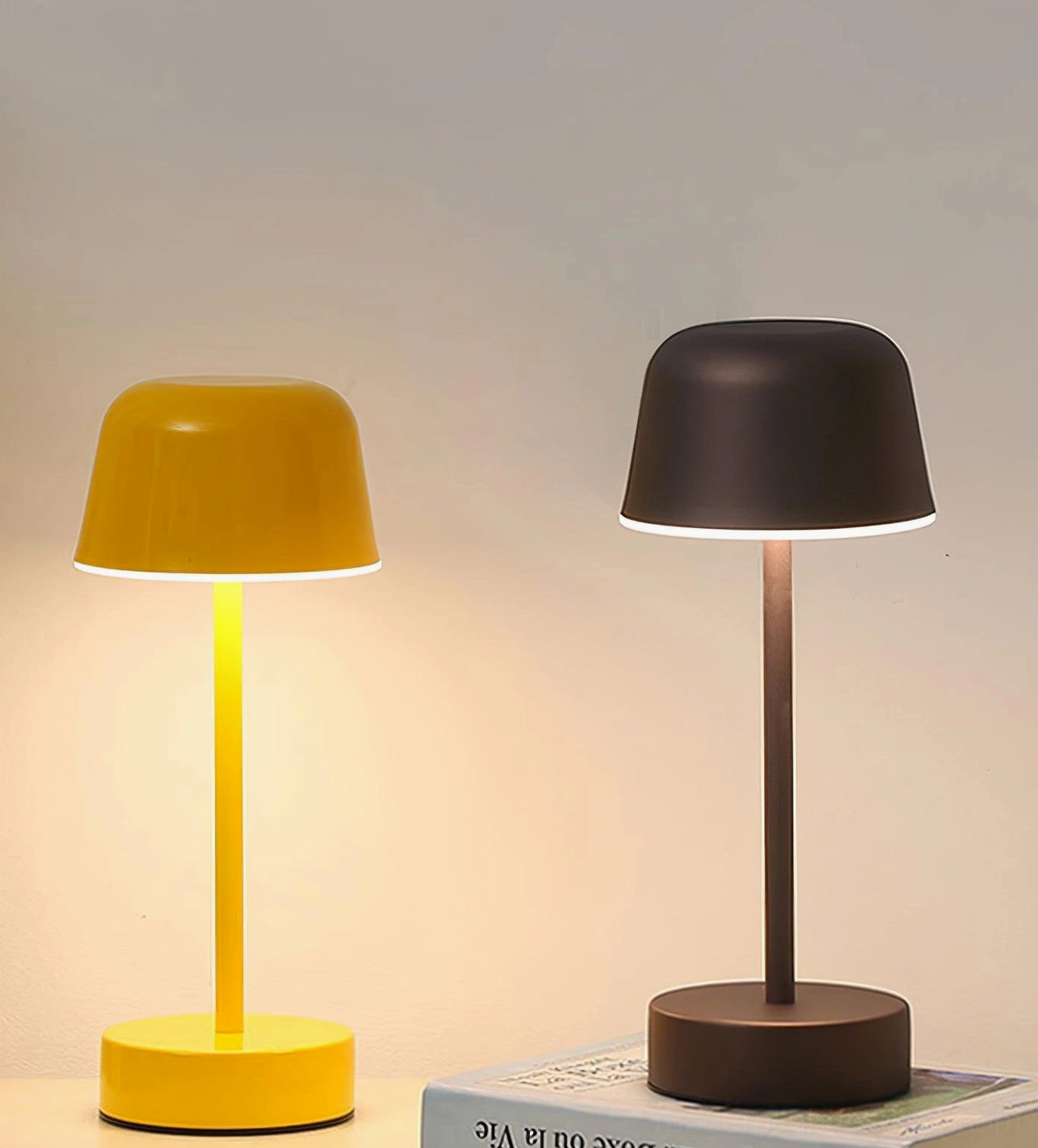 Portable LED table lamp outdoor entertainment patio seating ambient mood lighting