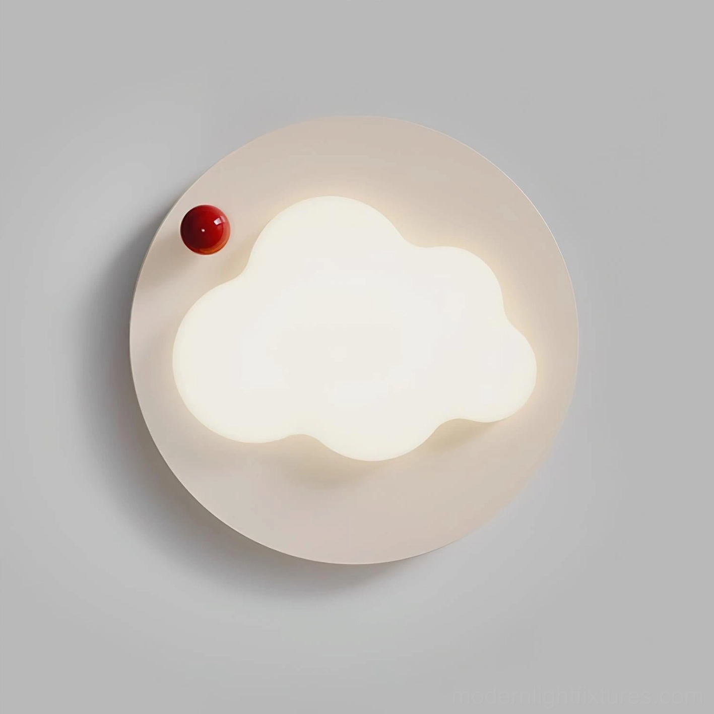 Niera ceiling light fixture demonstrating 3000K warm white color temperature and ambient room illumination