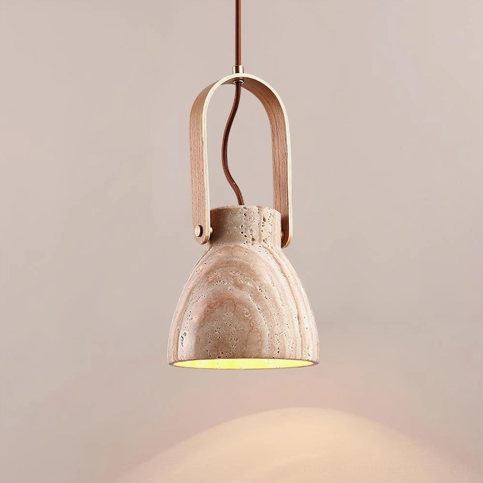 Nissa pendant light hardwired installation showing electrical socket and mounting hardware